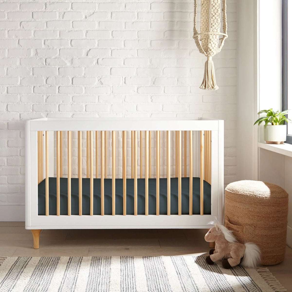 Drap-housse rafraîchissant en bambou pour lit de bébé