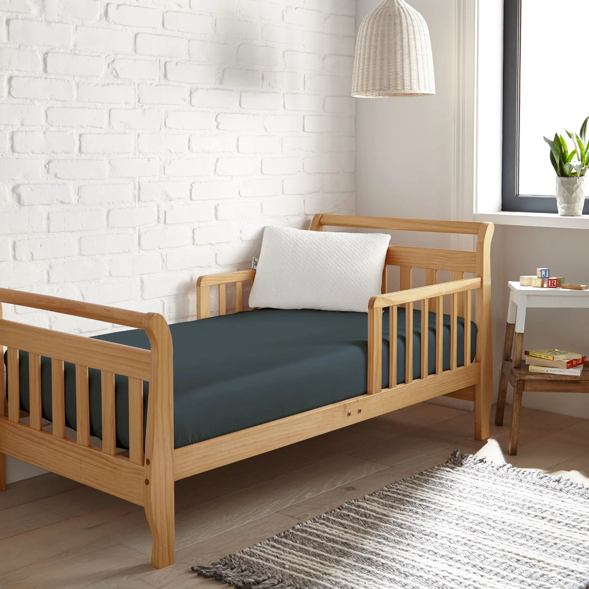 Drap-housse rafraîchissant en bambou pour lit de bébé