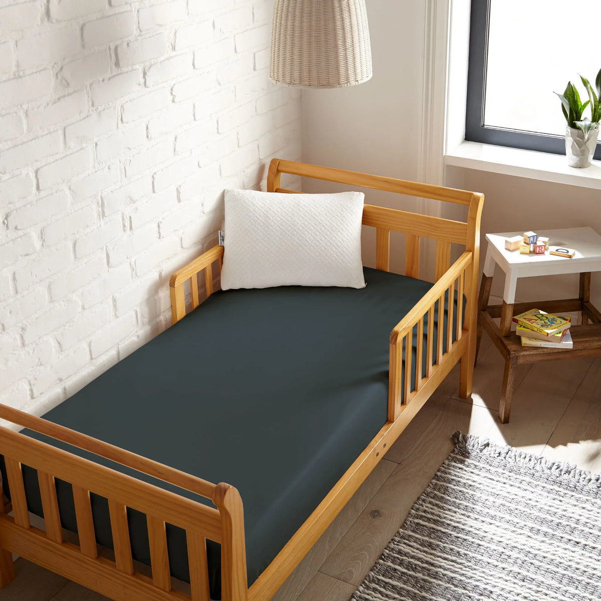 Drap-housse rafraîchissant en bambou pour lit de bébé