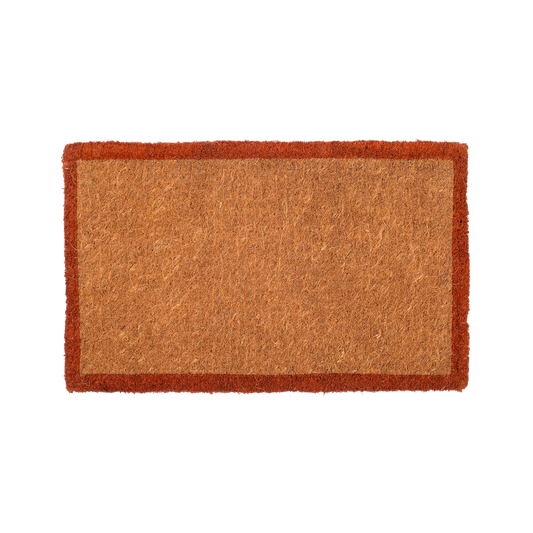 Terracotta Border Coir Doormat