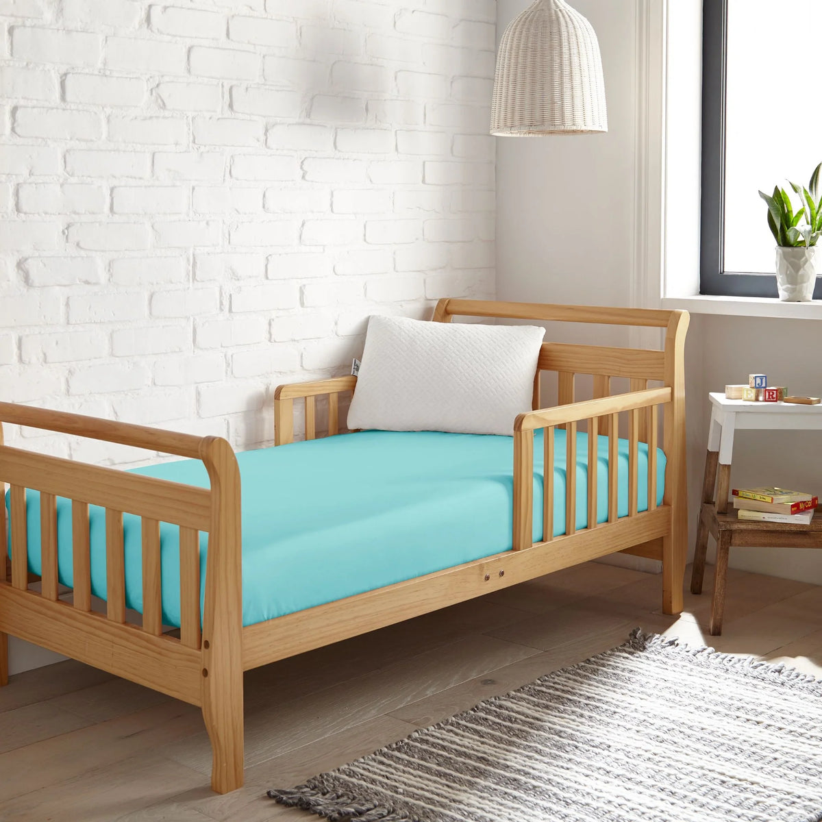 Drap-housse rafraîchissant en bambou pour lit de bébé