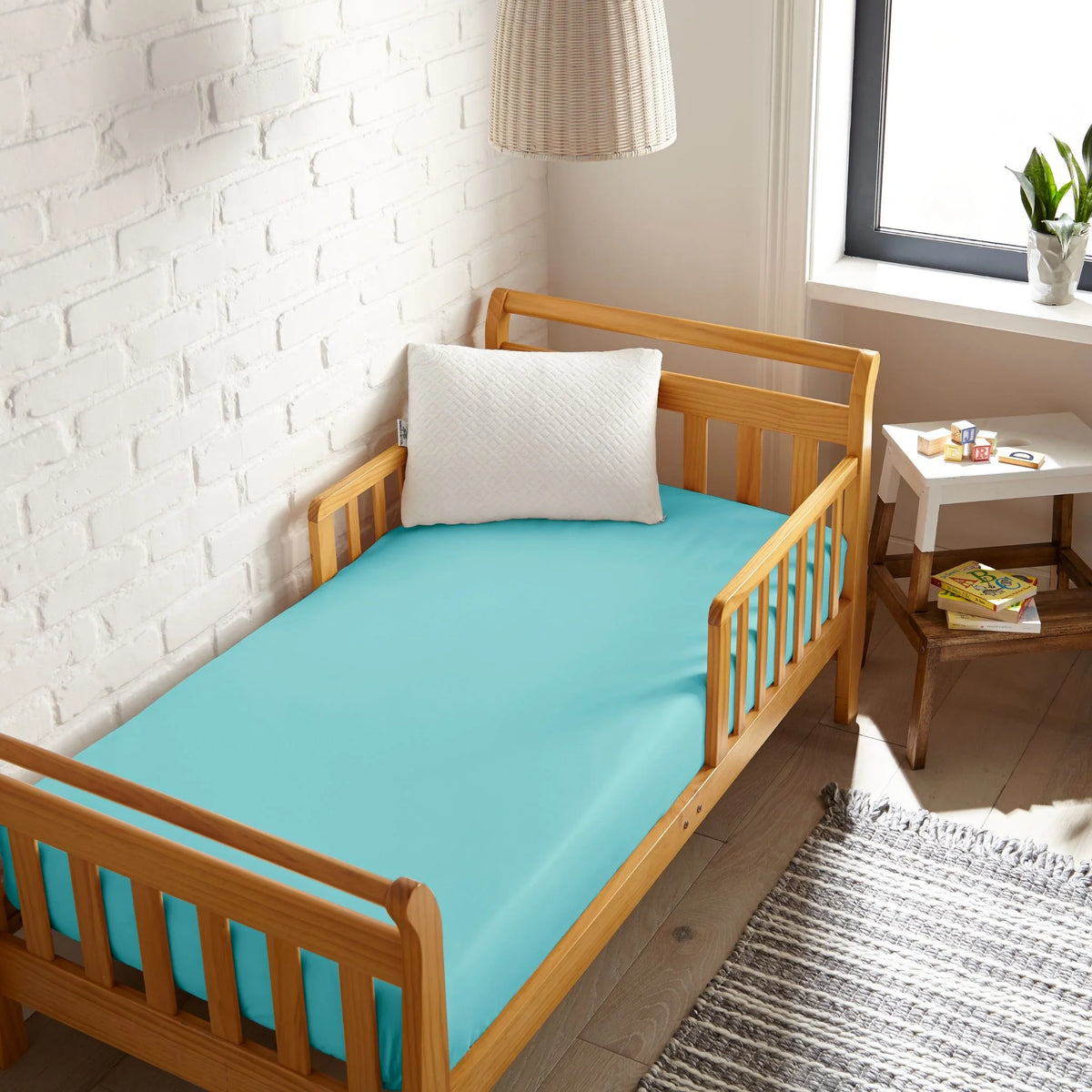 Drap-housse rafraîchissant en bambou pour lit de bébé