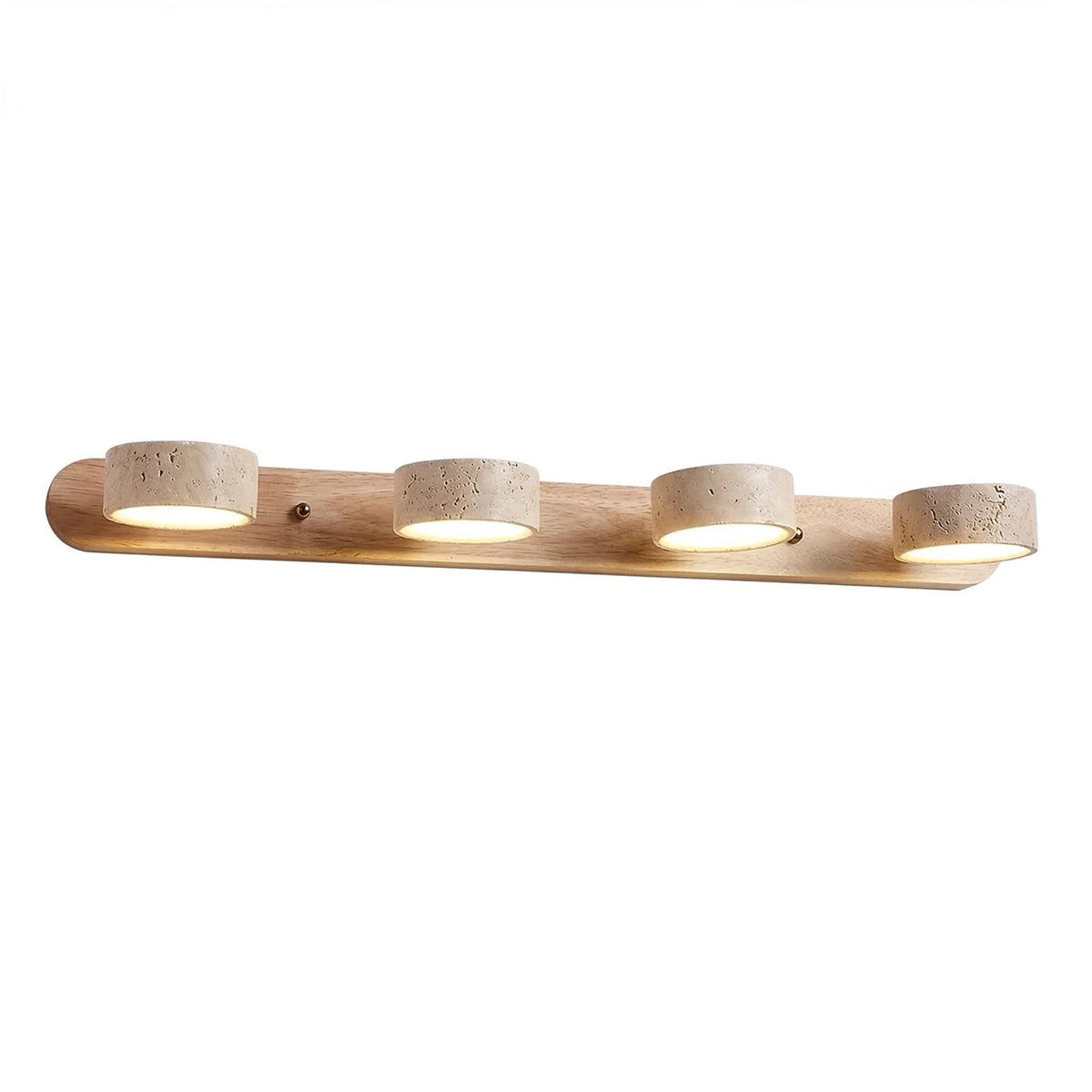Travertine Duo Wood Wall Light