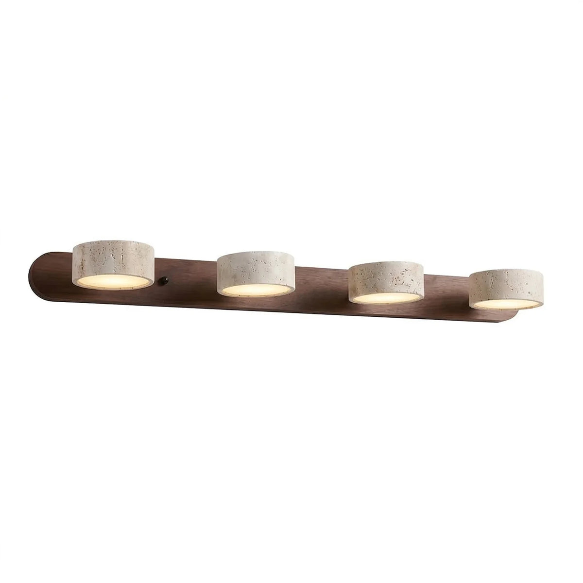 Travertine Duo Wood Wall Light