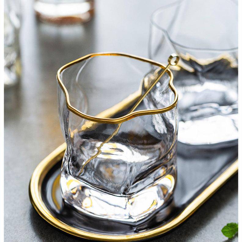 Bicchiere da whisky in cristallo giapponese Gold Hoshi