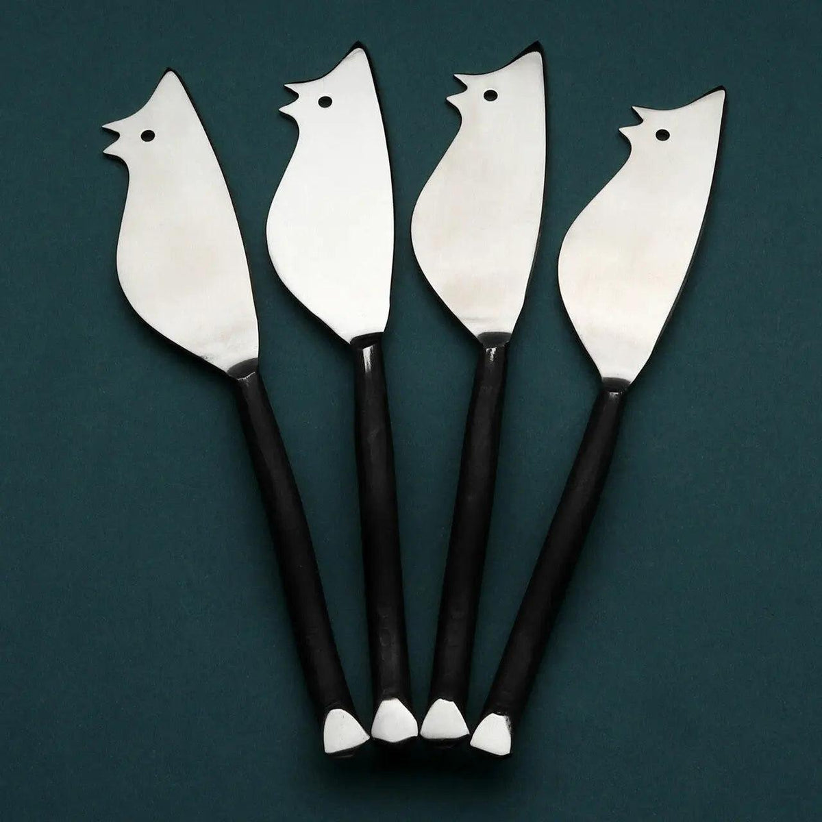 Ensemble 4 pièces de couteaux/spatules à fromage Ratoncito Twig