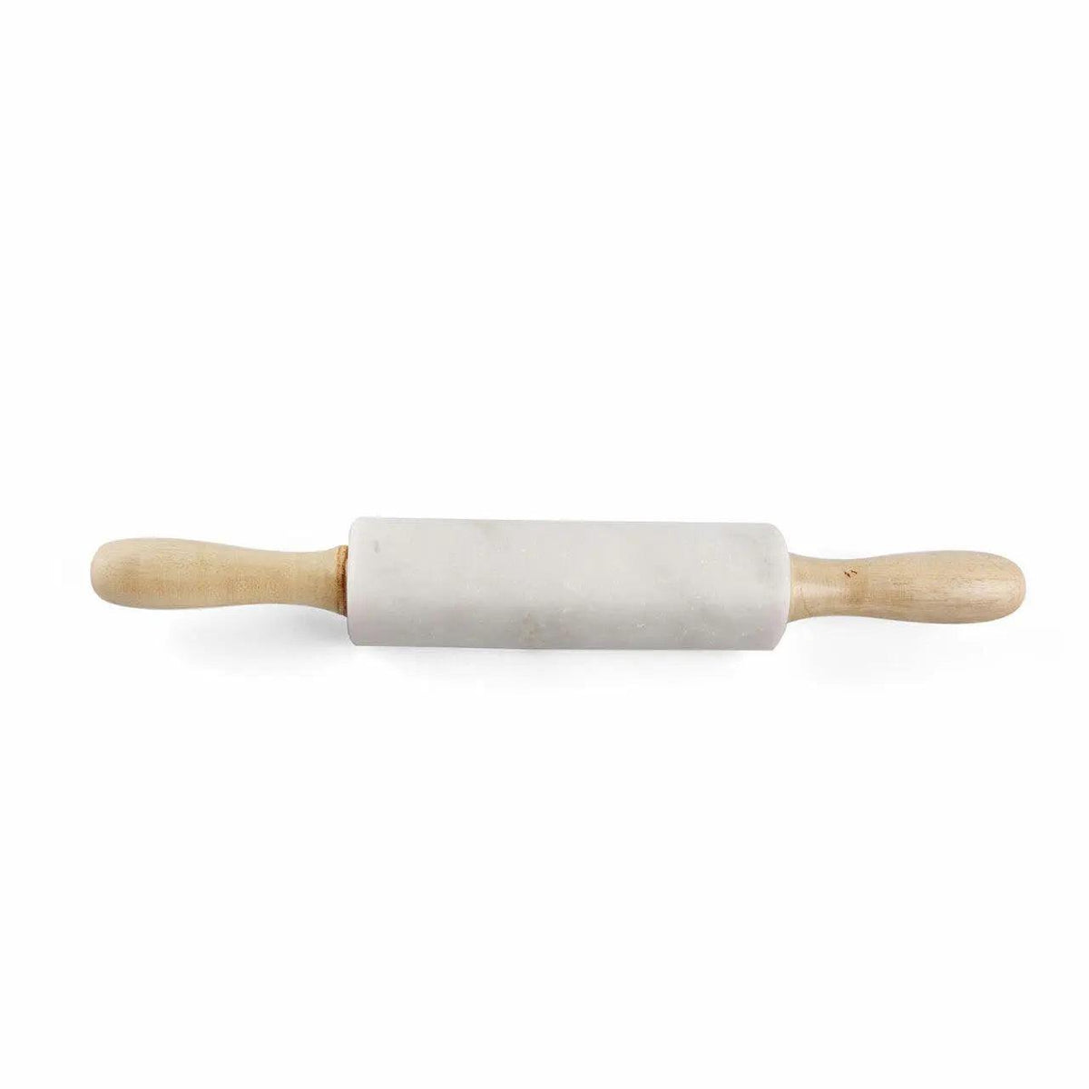Mattarello in marmo bianco e legno Vivace