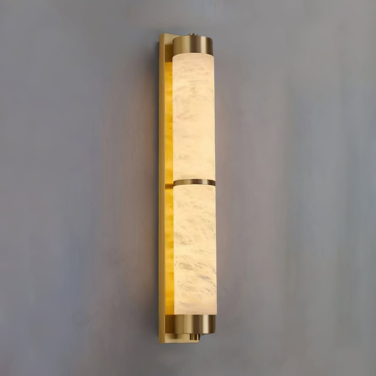 VUUE Cylindra Alabaster Brass Wall Light