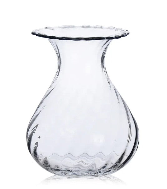 Vase en verre ondulé, 2 options de style