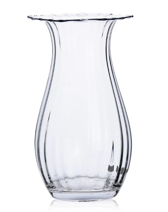 Vase en verre ondulé, 2 options de style