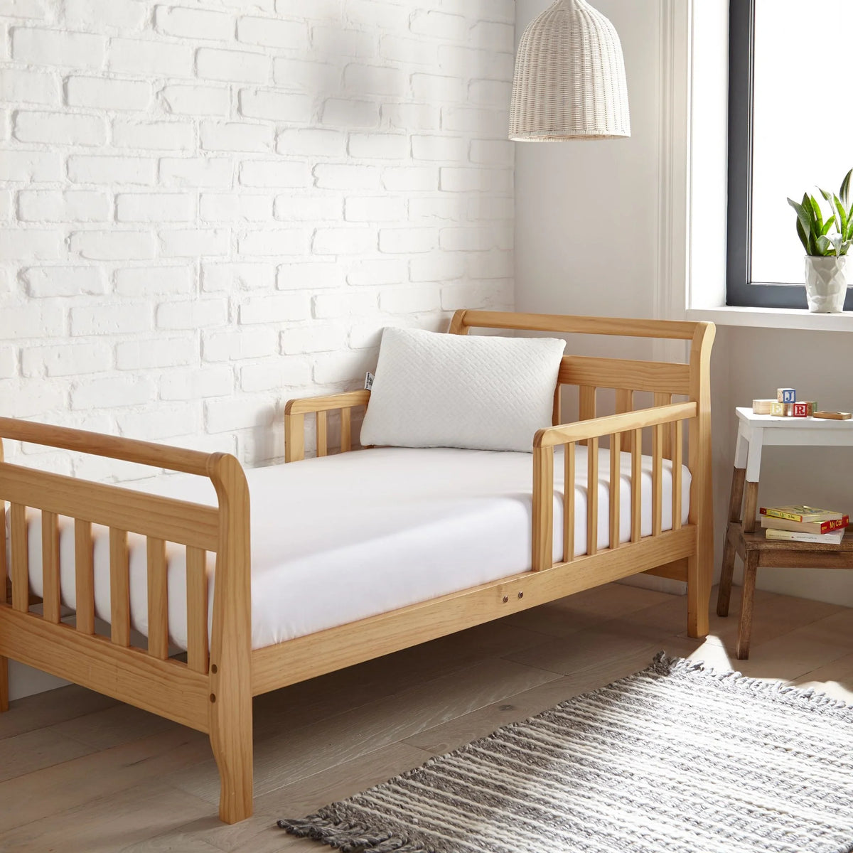 Drap-housse rafraîchissant en bambou pour lit de bébé