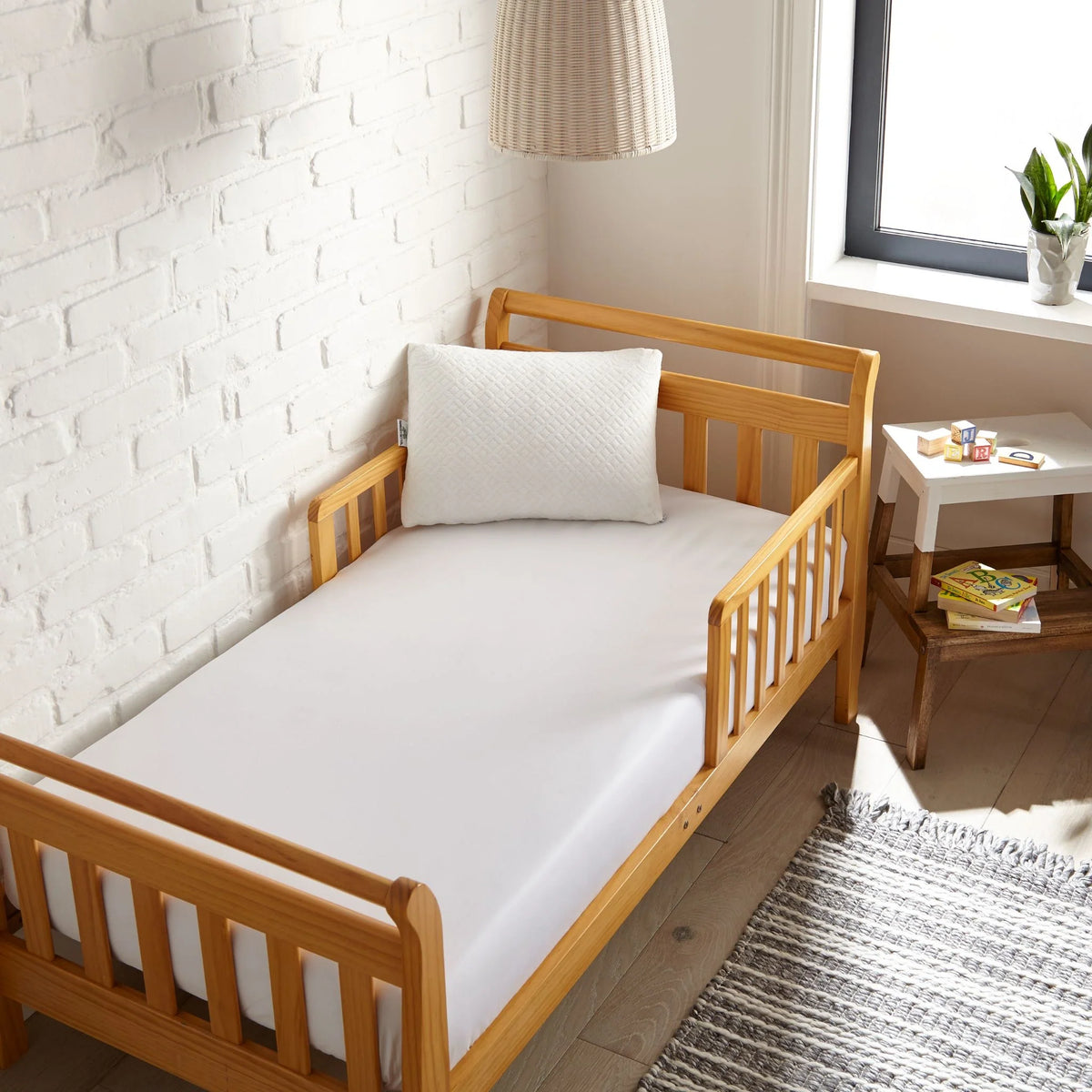 Drap-housse rafraîchissant en bambou pour lit de bébé