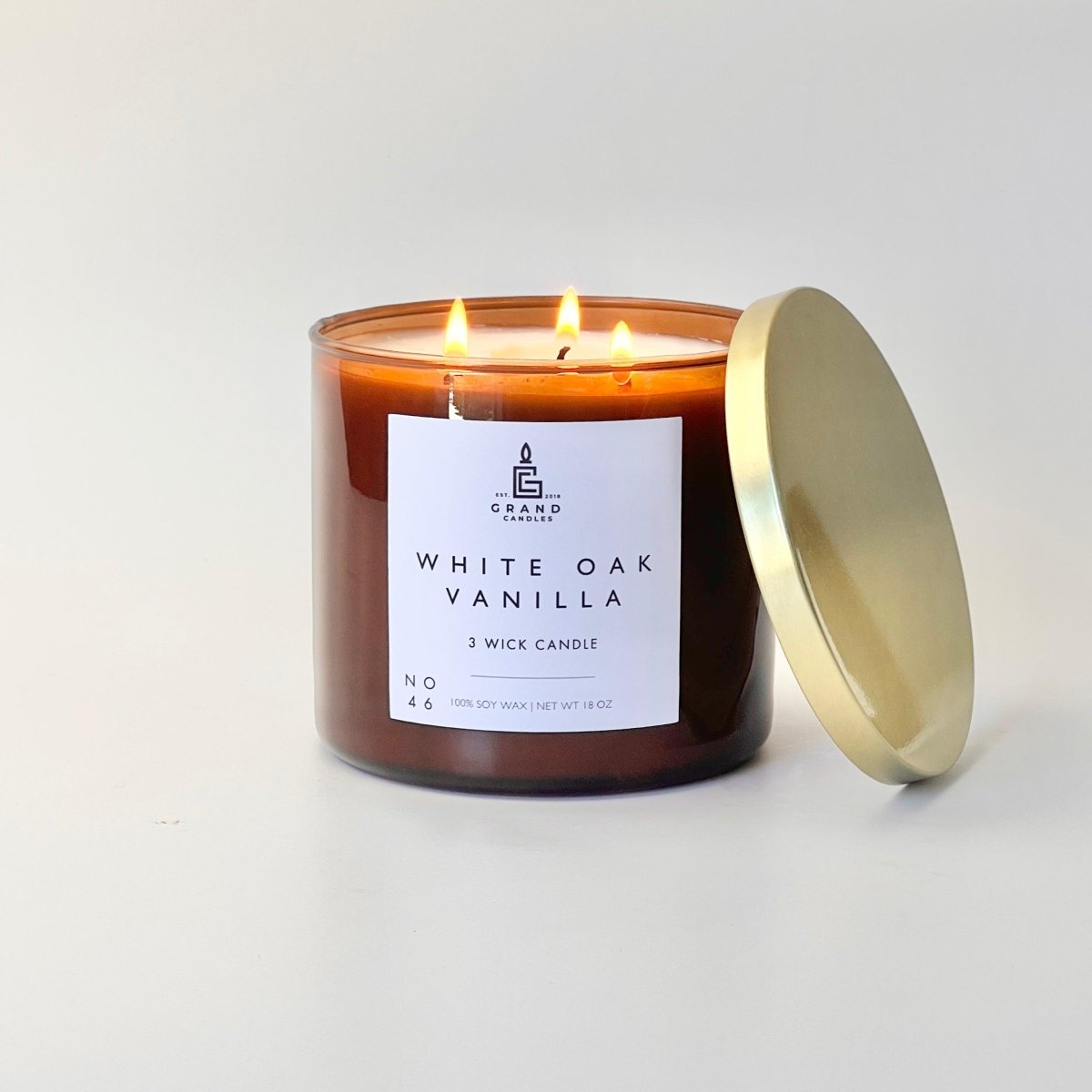 Bougie vanille chêne blanc