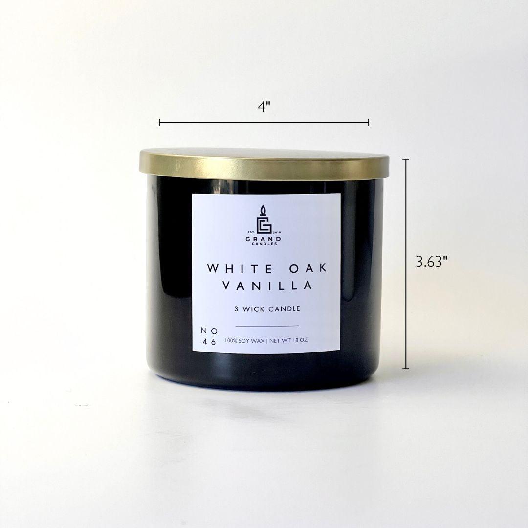 Bougie vanille chêne blanc