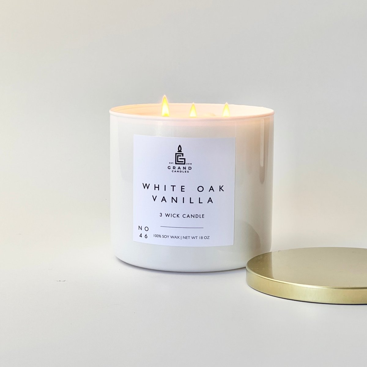 Bougie vanille chêne blanc
