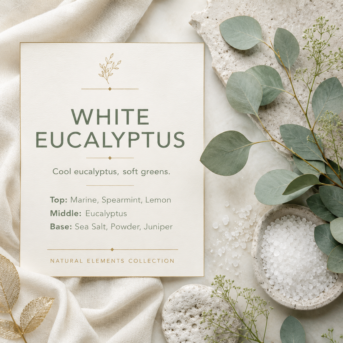 White Eucalyptus Candle