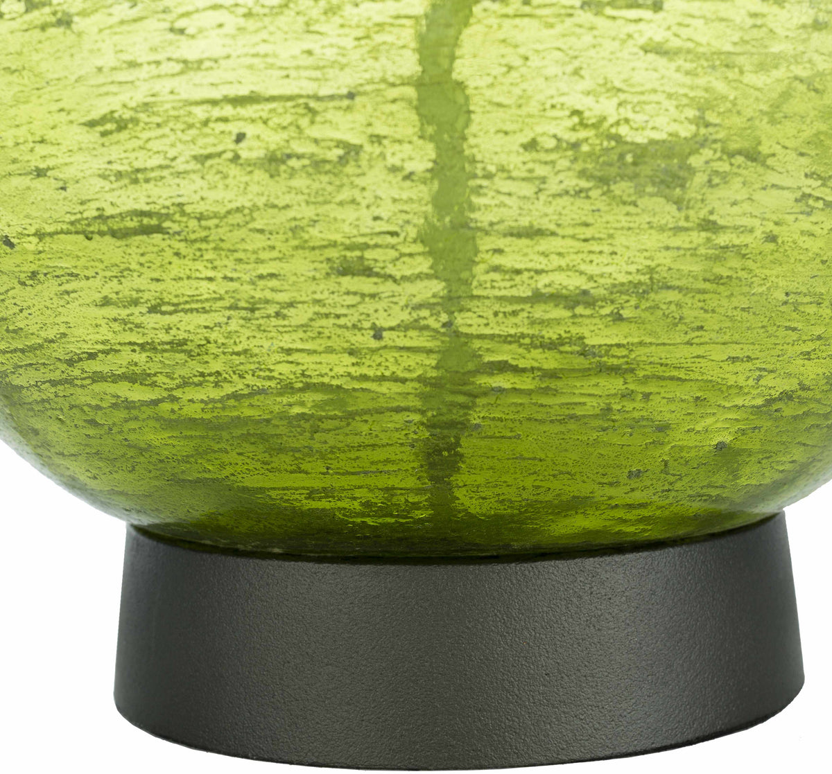 Lampe de table en verre vert citron Westview - Soldes