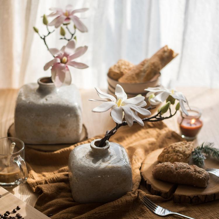 Vase en céramique style zen