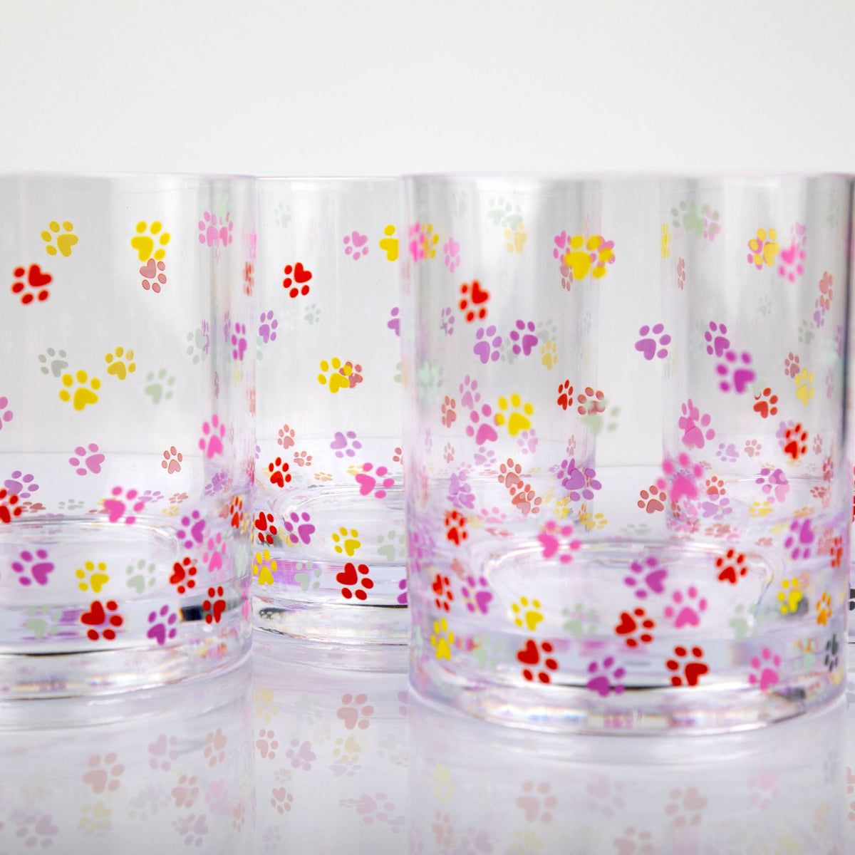 Tumbling Paws Outdoor Glasses - Set of 4