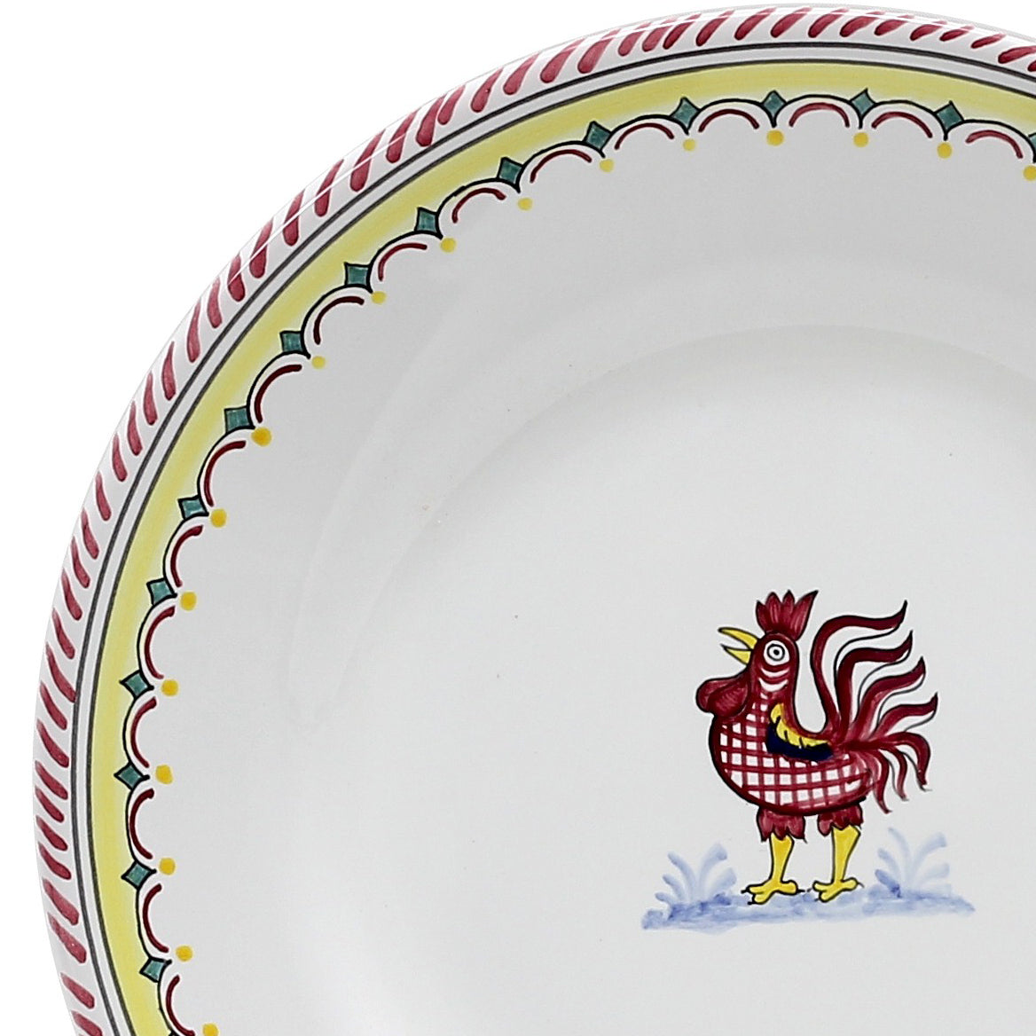 ORVIETO COQ ROUGE SIMPLE : Assiette plate