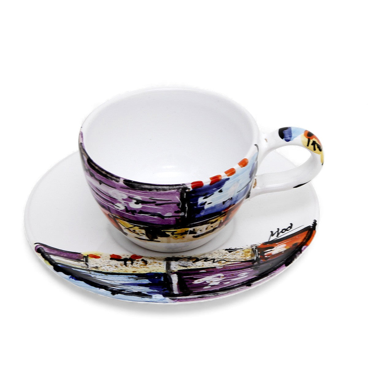 MODERNA : Tasse à café/thé et soucoupe - Design Crisalide par L. Centinaro