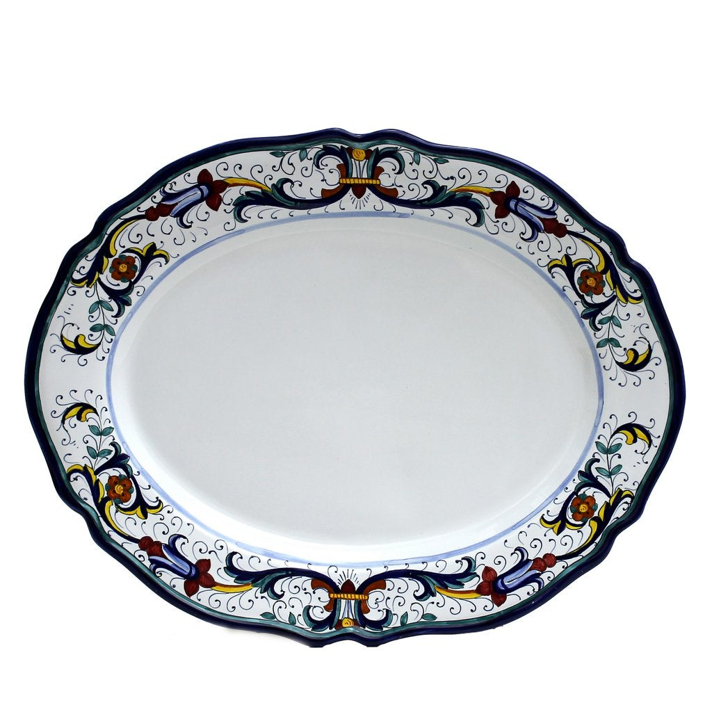 VECCHIA DERUTA : Grand plat ovale