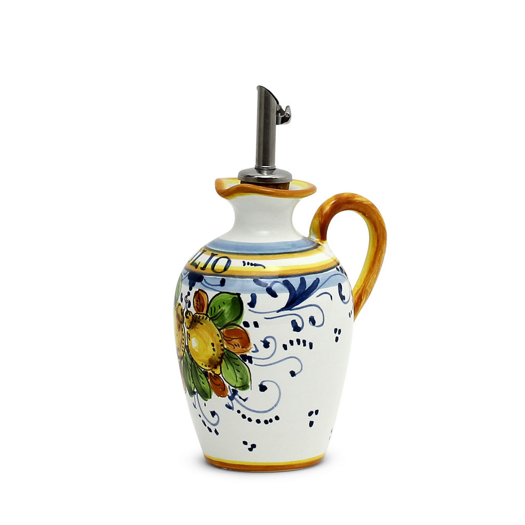 LIMONCINI: Small Olive Oil Bottle Dispenser with handle