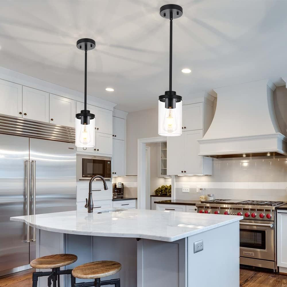 Farmhouse Glass Pendant Light