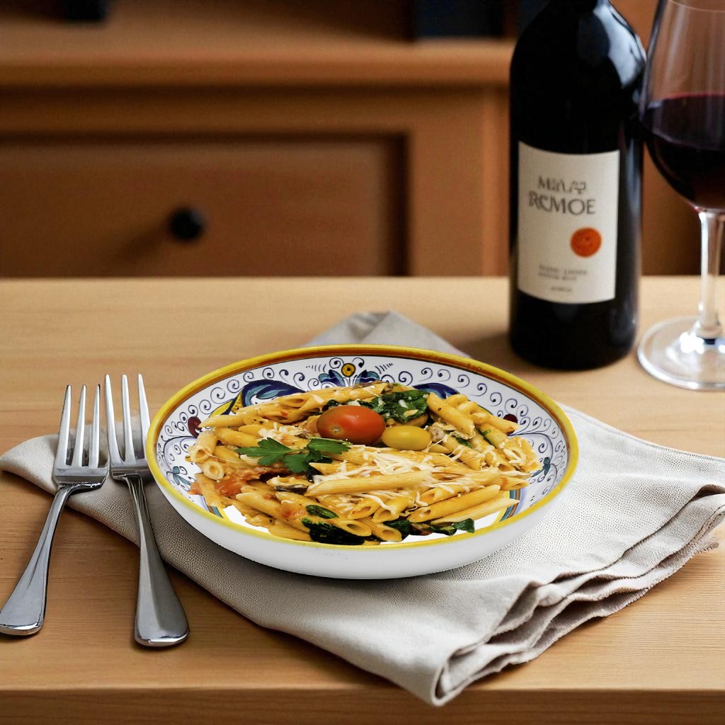 RICCO DERUTA DELUXE: Risotto/Pasta/Cioppino round shallow coupe bowl