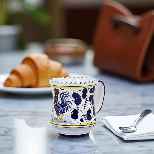 ORVIETO BLUE ROOSTER: Concave Deluxe Mug (12 Oz.)