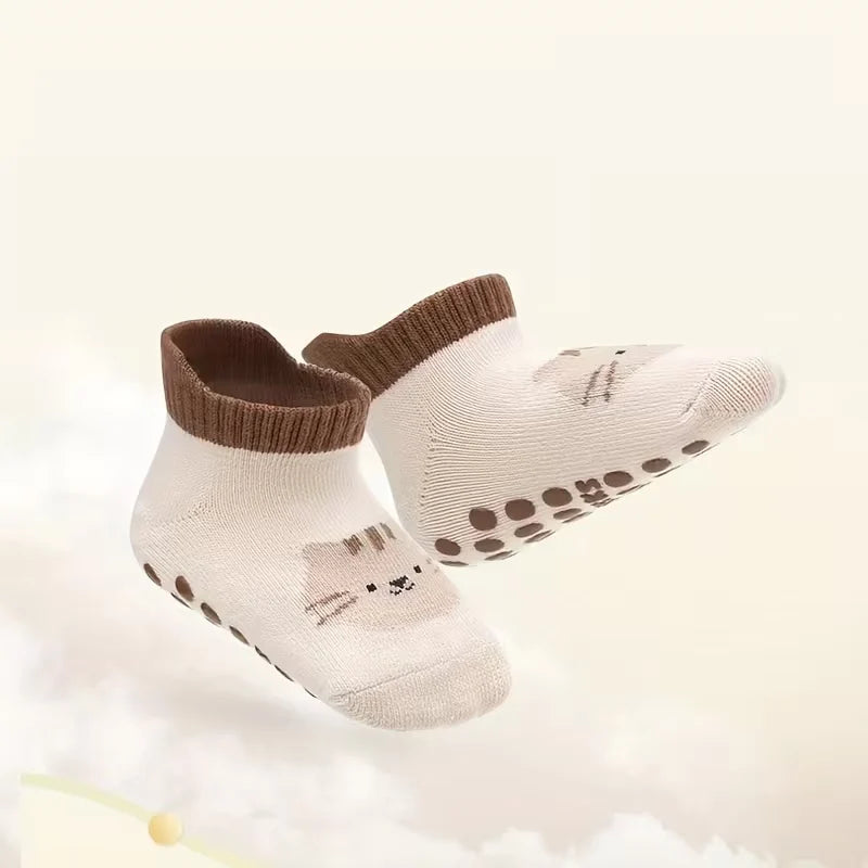 Tiny Treads Non-Slip Animal Socks (0–1 Year)