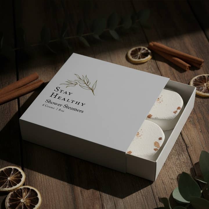Stay Healthy Immunity Blend Shower Steamer Gift Set Woodsy Homelife 226.8 g