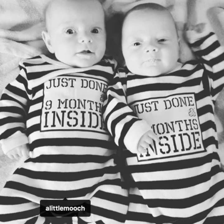 Just Done 9 Months Inside Baby Outfit