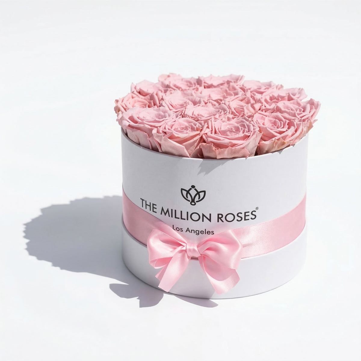 Scatola Bianca Classica | Rose Rosa Chiaro