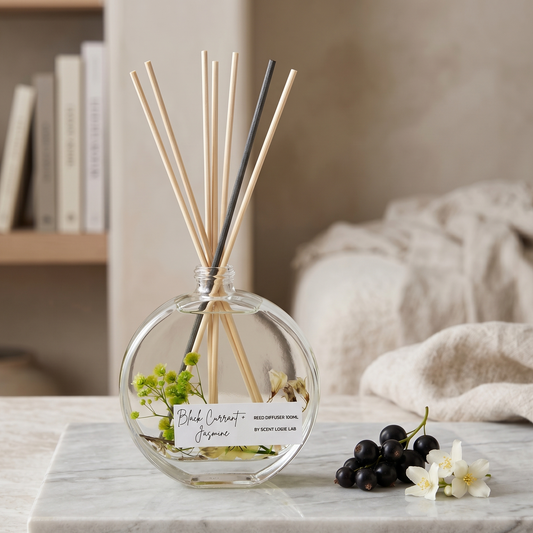 Diffuseur de parfum botanique – 100 ml, parfum d'intérieur fait main | 23 senteurs
