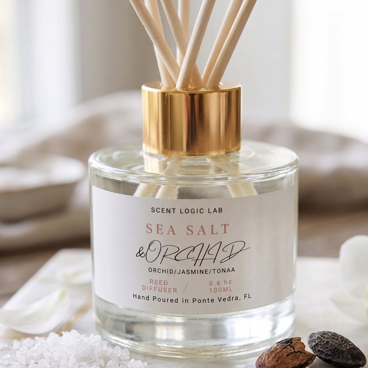 Sea Salt & Orchid Reed Diffuser | 100ml & 200ml