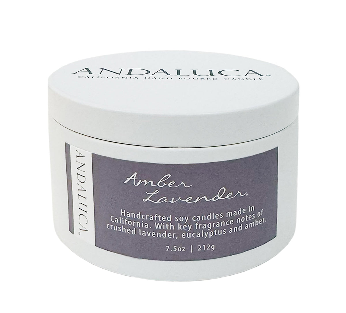 Amber Lavender 6 oz. Tin Candle