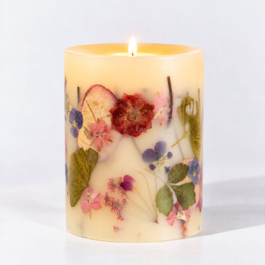 Bougie botanique Signature - Bois de rose délicat