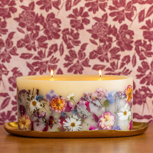 Bougie botanique Statement - Rose Abricot