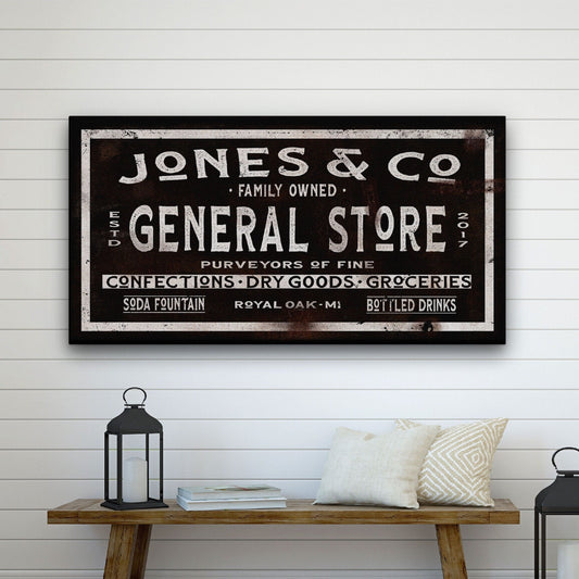 Dry Goods Sign | Personalized General Store Sign | Custom Rustic Farmhouse Sign