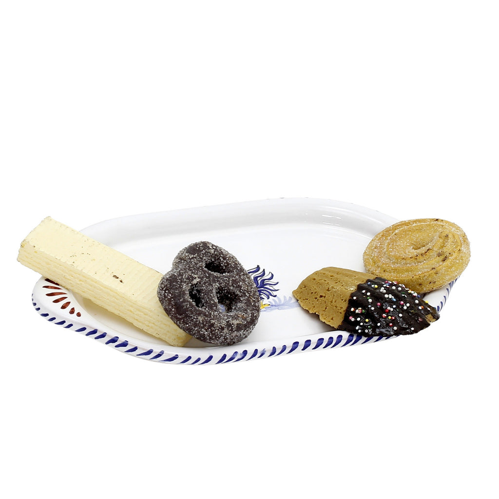 COQ BLEU D'ORVIETO : Petit plateau ovale/oblong