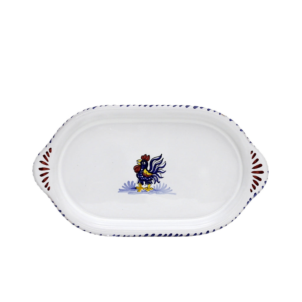 COQ BLEU D'ORVIETO : Petit plateau ovale/oblong