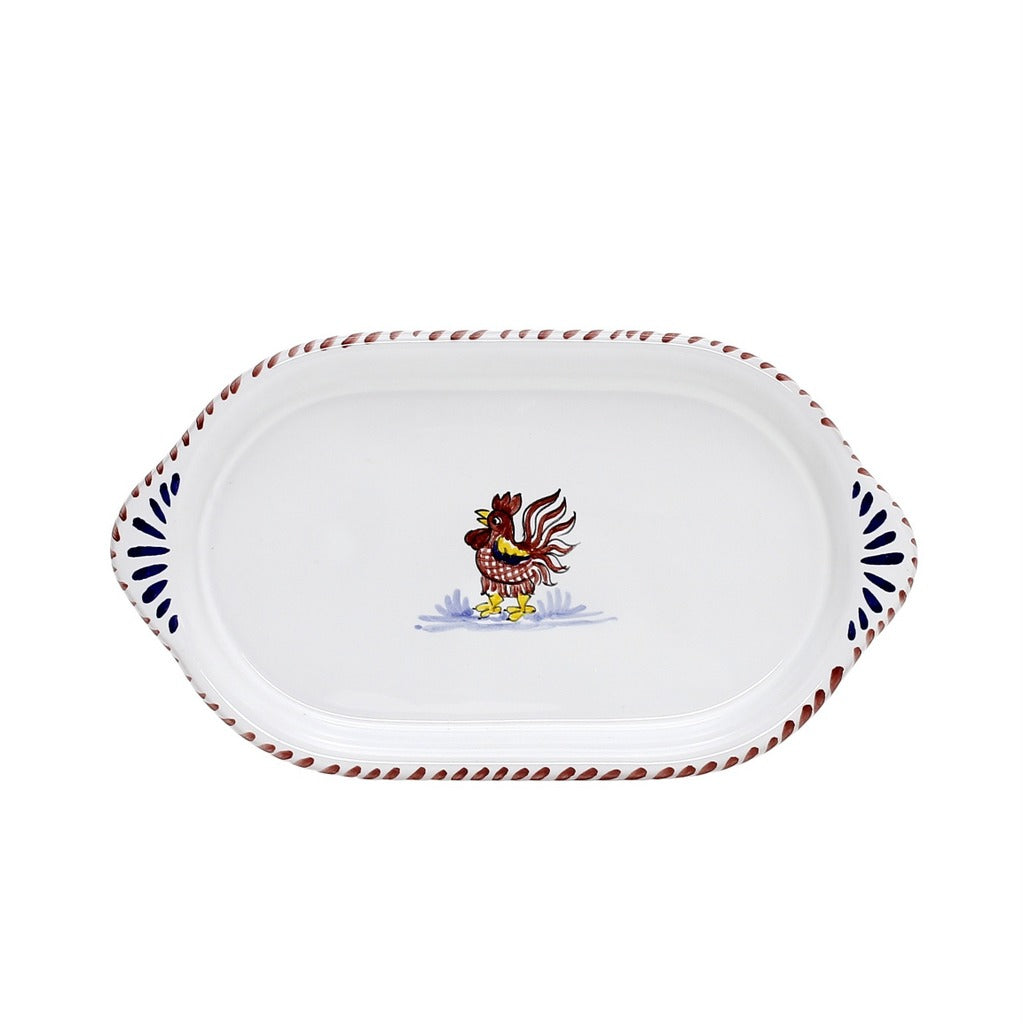 COQ ROUGE D'ORVIETO : Petit plateau ovale/oblong