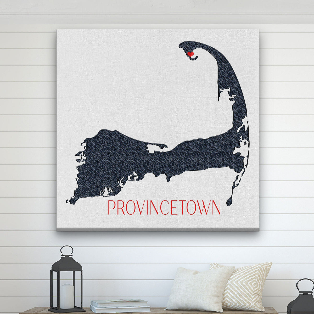 Cape Cod Canvas Customizable Silhouette Wall Decor
