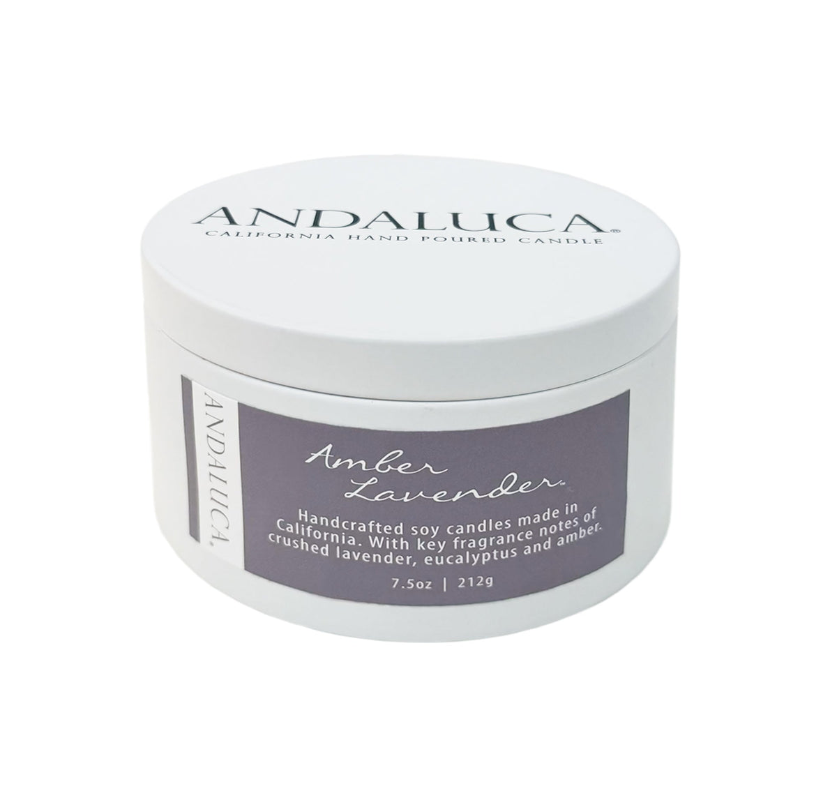 Amber Lavender 6 oz. Tin Candle
