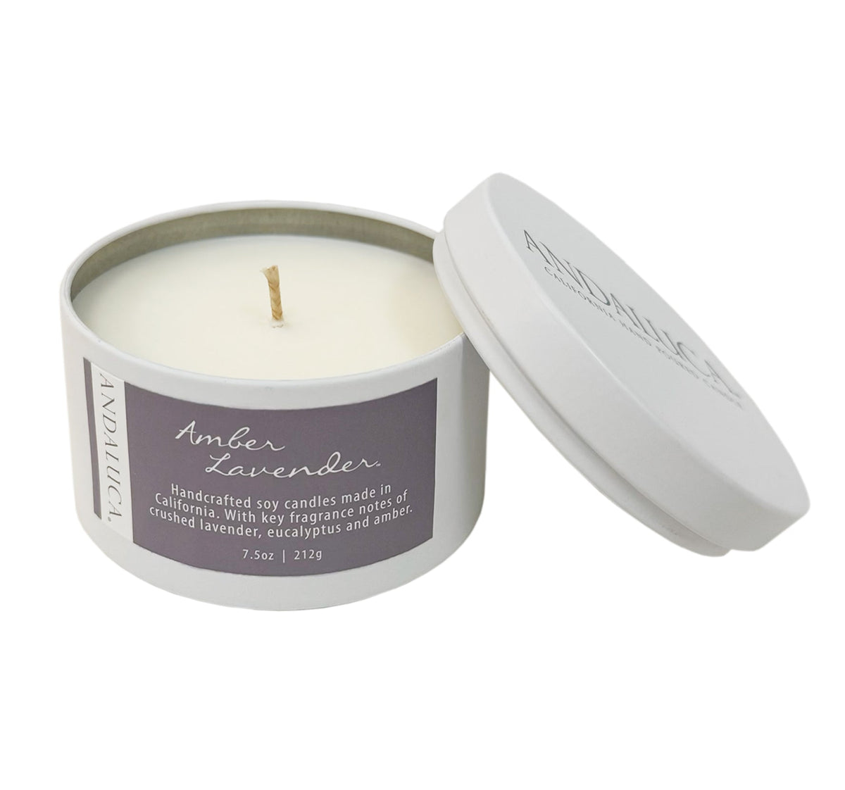 Amber Lavender 6 oz. Tin Candle