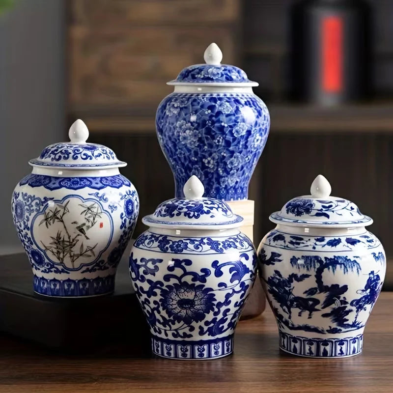 Petite Ruyi Chinoiserie Porcelain Jar