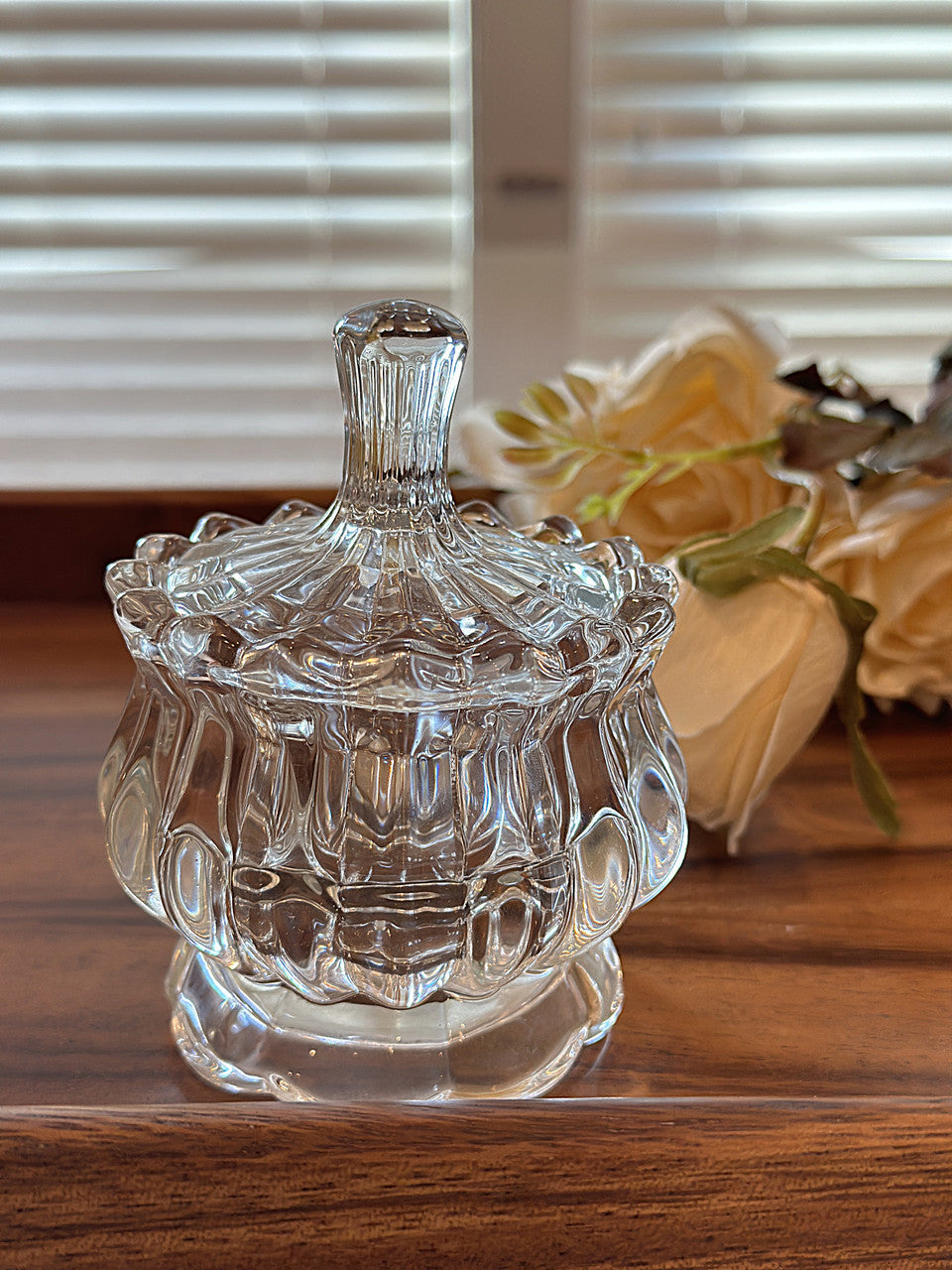 Crystal Glass Storage Jar
