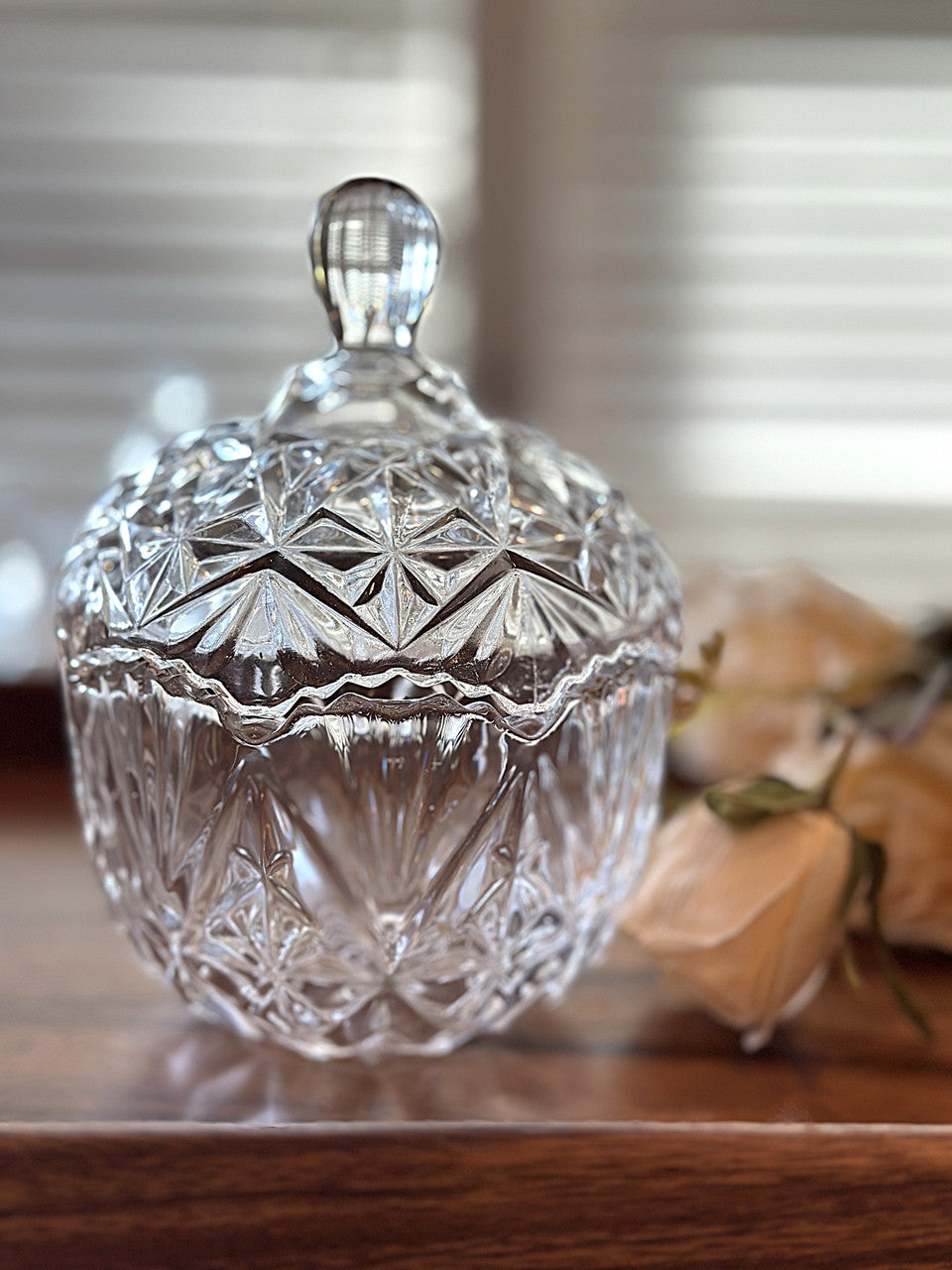 Crystal Glass Storage Jar