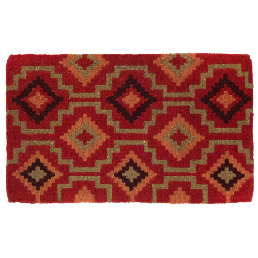 Lhasa Kilim - Red Coir Doormat
